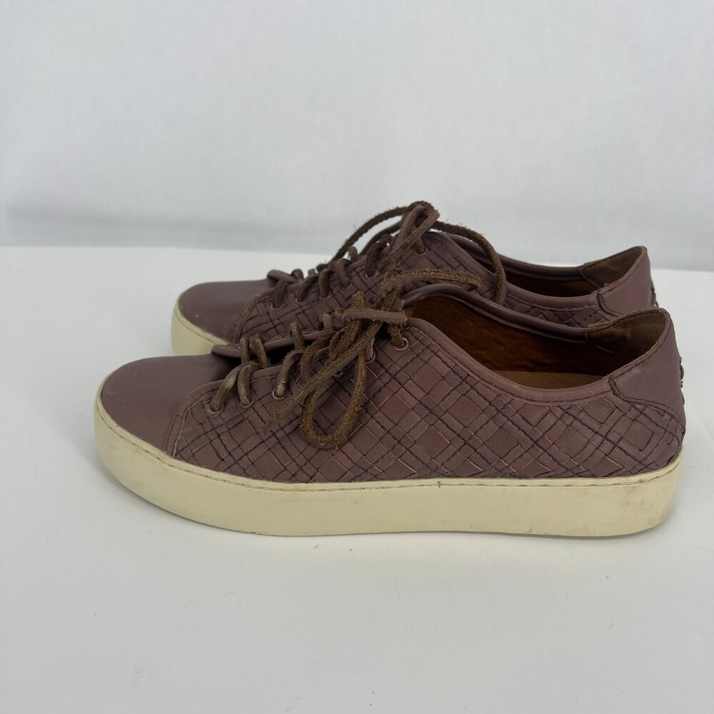 Frye Lena Woven Low Lace Sneakers Size 8